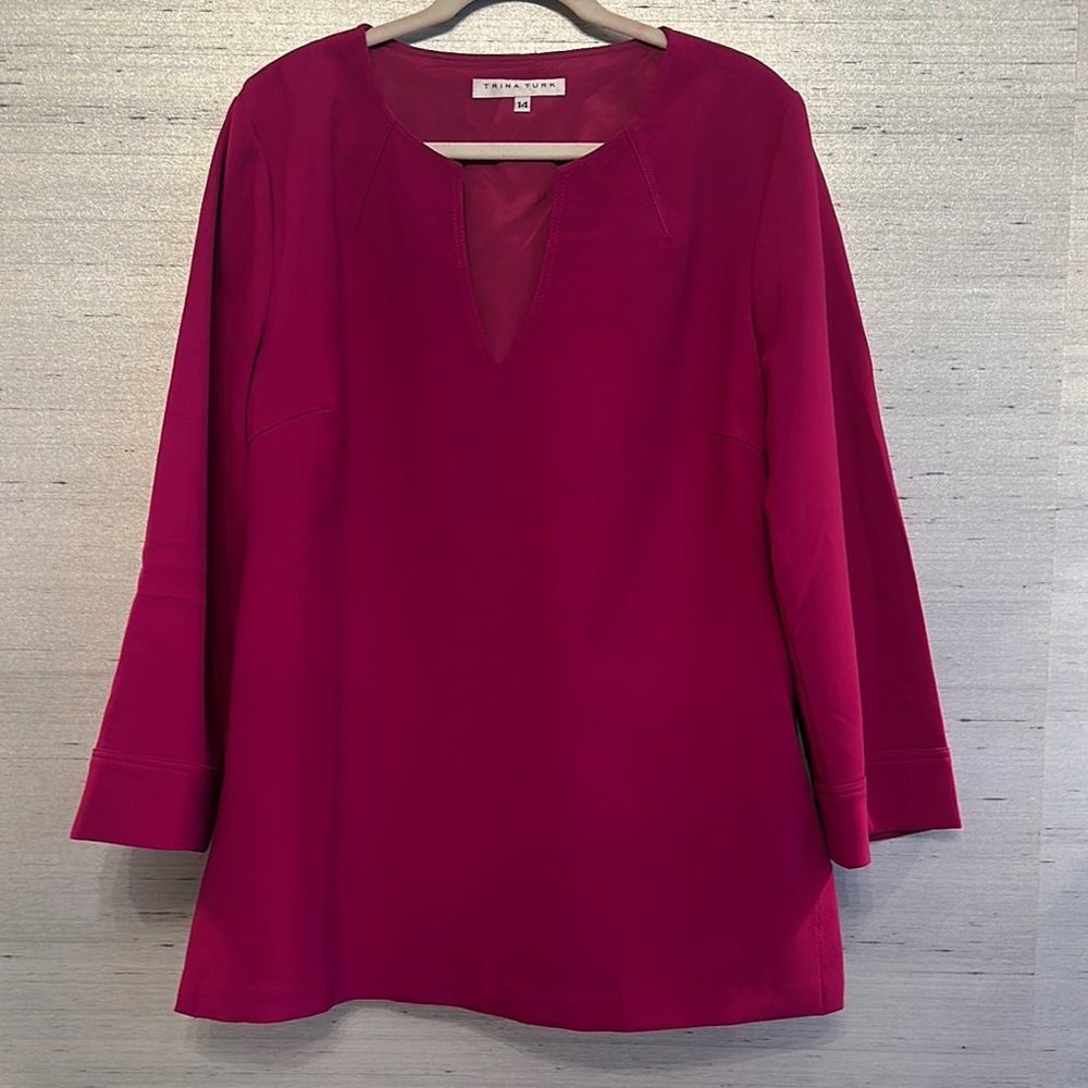 Magenta Women's Tunic Top by Trina Turk